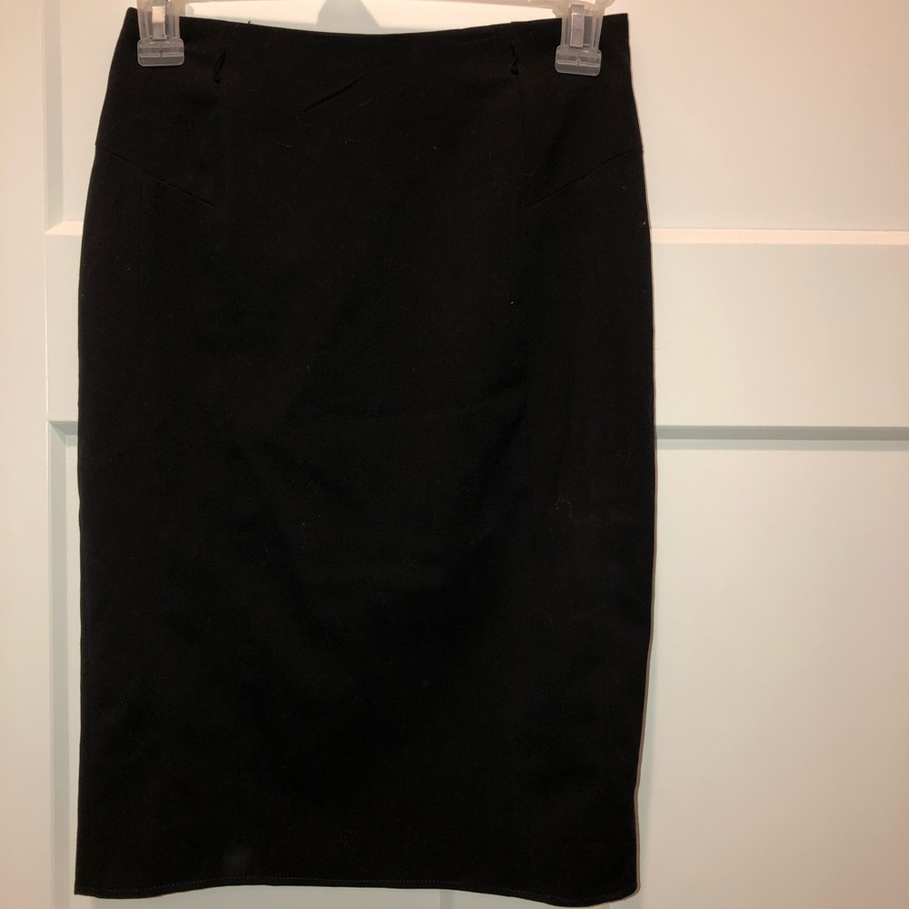 Black pencil skirt
